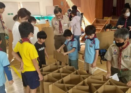 ビーバー隊　2023年11月「市総合防災訓練」に参加